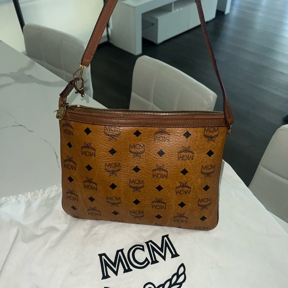 MCM tote pouch